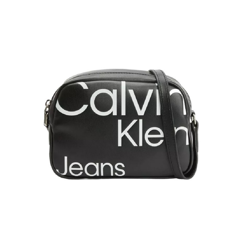 CALVIN KLEIN JEANS SLEEK CAMERA BAG20 AOP ΤΣΑΝΤΑ ΓΥΝΑΙΚΕΙΟ BLACK